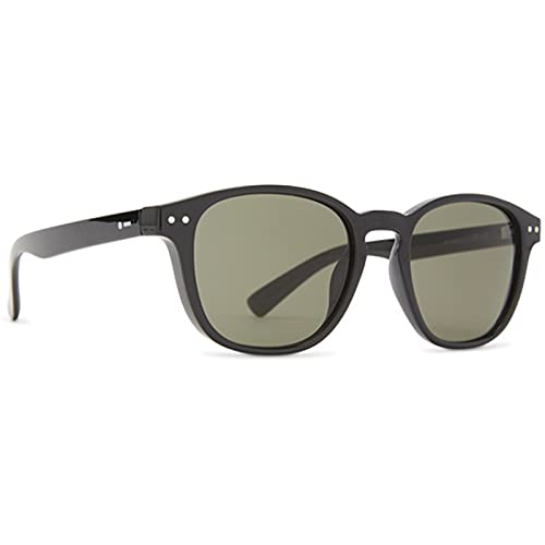 Dot Dash Driver Sunglasses,One Size Black Gloss/Vintage Grey