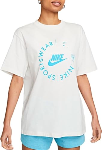 Nike T-shirt de sport Boyfriend pour femme en coton doux