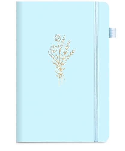 Carnet A5 MINICAGIE bleu marine en cuir avec boucle stylo journal intime