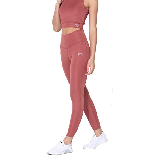 Image of Silvertraq Women's Slim Fit Polyester Blend Leggings (W101$P Light Pink XS)