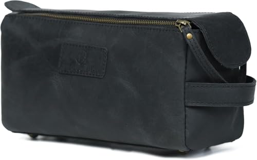Trousse de toilette homme en cuir véritable un cadeau artisanal et intemporel