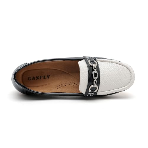 Image of Women's Business Loafers Work Casual Flats Shoes Lightweight Penny PU Leather Slip On Walking Shoes