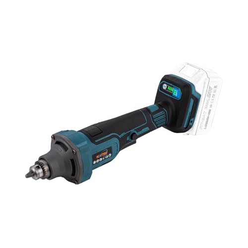 KATSU FIT-BAT Brushless Cordless Die Grinder 21V Straight Grinder Rotary Tool with Variable Speed and 6mm Chuck for Grinding Polishing Carving, No Battery and Charger