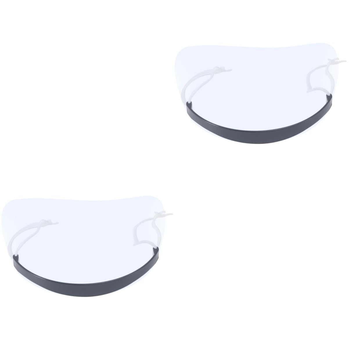 2 Boxes clear hair gel safety goggles disposable face mask hairdressing face Mask Clear visor Eye Protector Barber Hairspray Shield Bang Hair Face Cover Bang Baffle blindfold