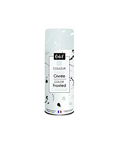 Odif - Vernis Coloré Givré Aspect Mat en Spray - Couleur Définitive Tous Supports - Application Facile et Homogène - Séchage Rapide - Fabriqué en France - Spray 125 ml, Coco