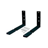 AMIG - Verstellbarer Mikrowellenständer | Maximales Gewicht: 40 kg | Material: Stahl | Ausführung: Schwarz