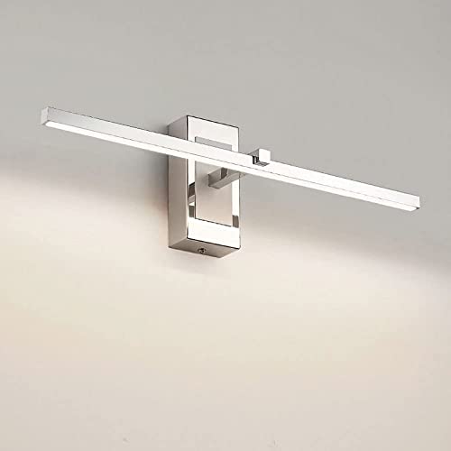Lampe de miroir de salle de bain LED 8W design argent moderne et étanche IP44 - 2