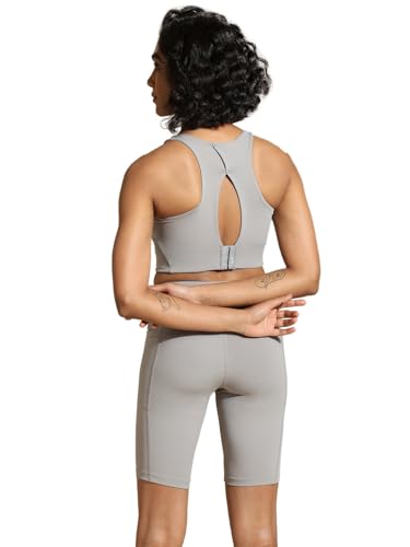 Image of Silvertraq High Impact Action Bra with Clasp Cloud Grey