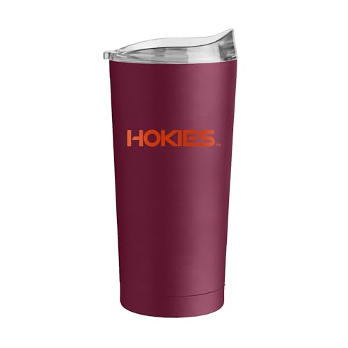 Image of Logo Brands NCAA 20 oz Powder Coat Stainless Tumbler -Double-Wall Insulated Everday Tumbler for Hot or Cold Drinks, High Lip Lid, Team Color