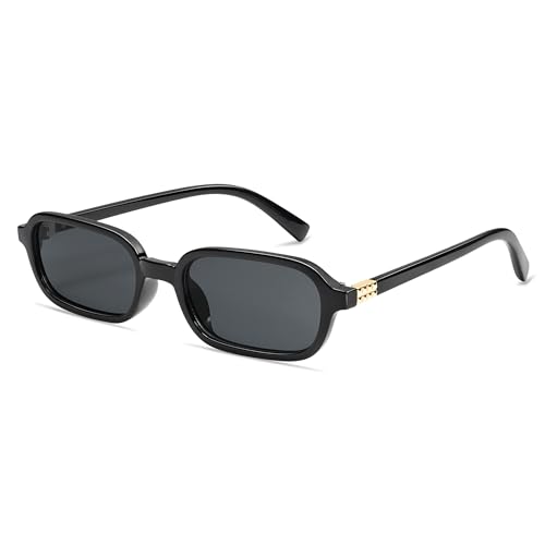 Retro Rectangular Sunglasses for Women Vintage Fashion Trendy Fun...