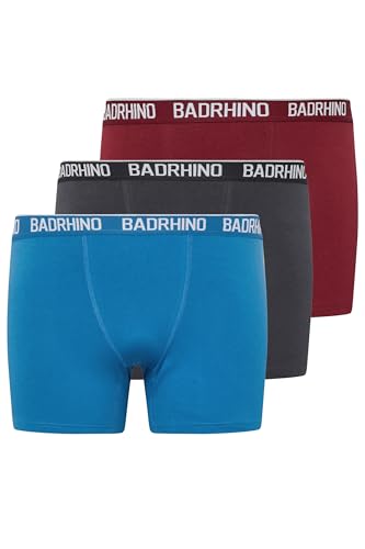 BadRhino 3 Pack & Blue Boxers - Men's - Plus Size Curve