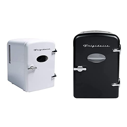 Image of Frigidaire EFMIS129-WHITE Mini Fridge and Frigidaire EFMIS175-BLACK Retro Mini Fridge