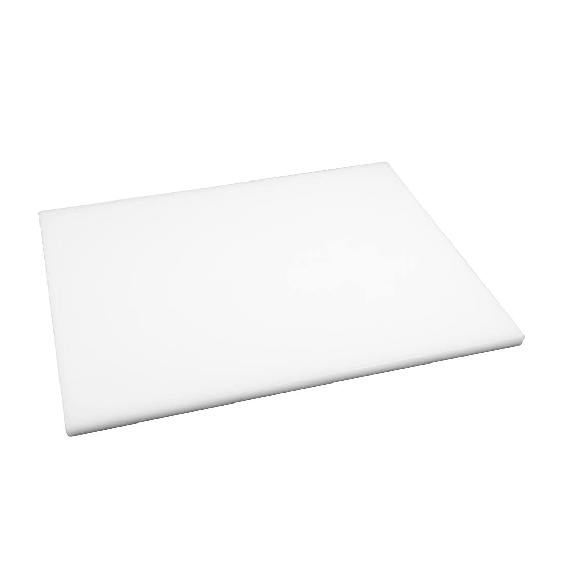Hygiplas Tabla de cortar extragruesa en color blanco, baja densidad, 20 x 600 x 450 mm