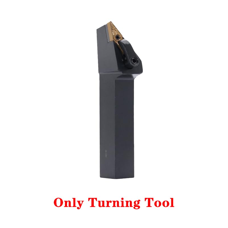 1pc MVJNR2020K16 MVJNR1616K16 MVJNR2525M16 External Turning Tool Holder 10pcs VNMG Carbide Inserts MVJNR Lathe Cutting Tools(MVJNR2020K16,NO Insert)