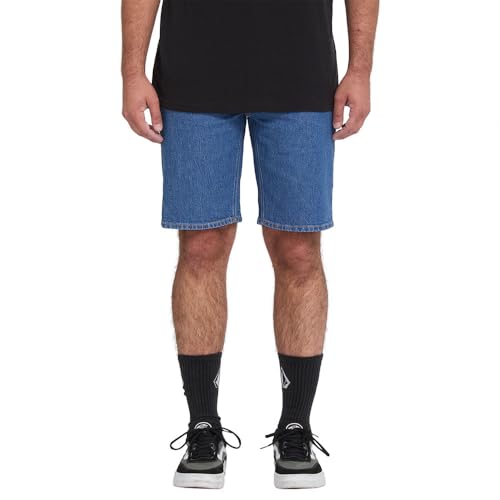 Volcom Solver Denim Shorts 33 short en jean stretch brut pour homme