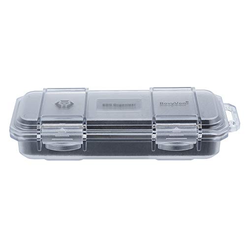 RovyVon RX10 EDC Tool Box, 1PCS Small Organizer Storage Case to Protect Gears, 6.89" x 3.21" x 1.45" (Transparent)