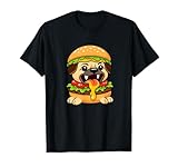 Divertido diseño de Pug de Halloween Hamburguesa Monster Camiseta