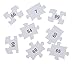 Juvale 100 Piece Blank Puzzle to Draw On - 27 x 36 in White - DIY Jigsaw Puzzle Kit for Wedding Guestbook & Kids - Paint Your Own Design & Signing Pieces