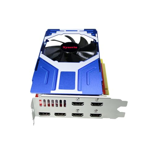 Image of Radeon RX580 4G Graphics Card, with 6 HDMI Monitor Graphics Card,Computer PC GPU GDDR5 128 Bit DirectX 12 PCI Express X16 3.0, 6 Port Video Cards (6HDMI AMD RX 580 4G)