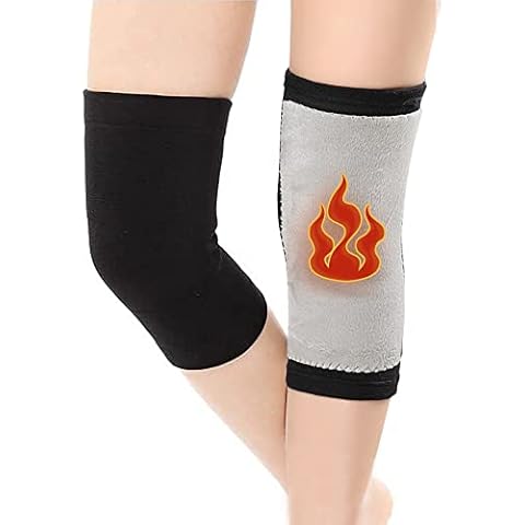 Unisex Thermal Knee Warmer Faux Fur Knitted Kneepads Winter Knee Sleeves Arthritis Knee Brace for Cold Knee Pain Relief Knee Protection Warming Knees Wrap Band Support Knee Problems Elders Gift Cover