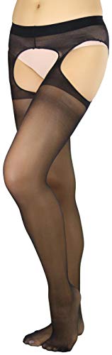 Image of ToBeInStyle Women's Suspender Pantyhose
