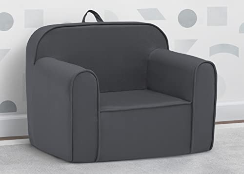 Image of Delta Children Cozee Chair for Kids for Ages 18 Months and Up, Dark Grey