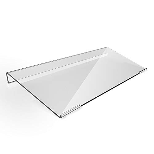 KOTEMON Acrylic Tilted Computer Keyboard Stand for Compact Keyboard, 78 Keys Keyboard, with White...