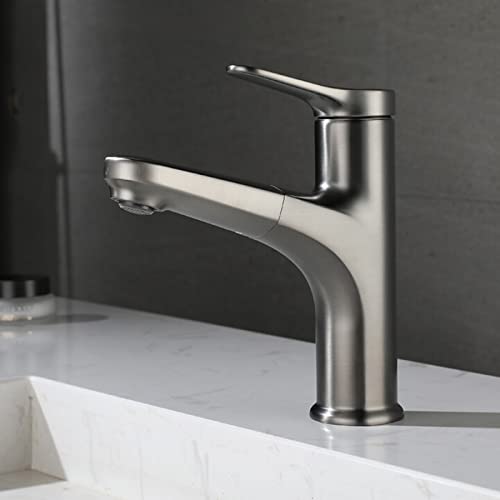 Robinet extractible salle de bain pour éliminer les éclaboussures de lavabo