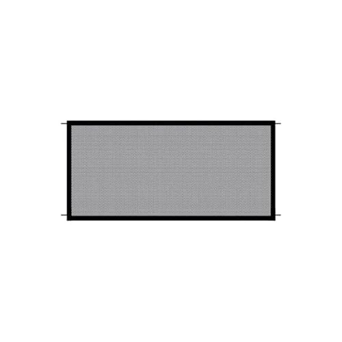 QUXVUIS ペットメッシュフェンス格納式ベビーエンクロージャドアセーフティネットバリア階段ゲートガード屋外パンチフリーウォールリムーバブル, 100×78cm