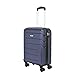 Produktbild BONTOUR Handgepäckkoffer Hartschalen Reisekoffer mit 4 Rollen Leicht, Klein Koffer Handgepäck mit TSA-Schloss (55x40x20cm, Blau)