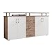 Produktbild LIFT Highboard mit Ablage in Wildeiche Optik, Weiß - Moderner Wohnzimmerschrank mit Schubladen und viel Stauraum für Ihren Wohnbereich - 178 x 90 x 38 cm (B/H/T)