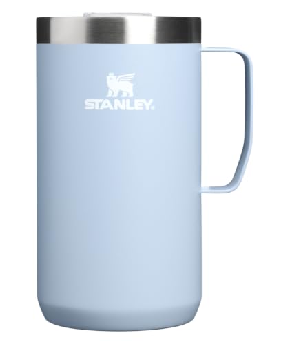 Image of STANLEY Everyday Camp Mug 24 oz | Drink Through Lid | Cup for Coffee, Tea and Drinks | Insulated Stainless Steel Coffee Mug | BPA-Free | Blue Dream Stone