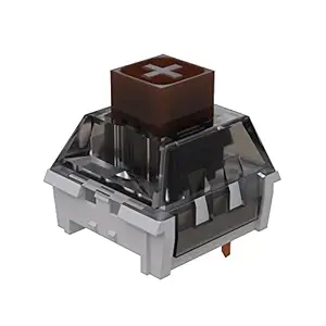 Kailh Box Mechanical Switches for MX Mechanical Gaming Keyboard | 45g Force | Tactile | Plate Mounted | SMD 3 Pin RGB Switches for Backlit Keyboard | (90 PCS, Brown)