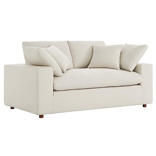 Modway EEI-4859-LBG Commix Down Filled Overstuffed Loveseat, Light Beige