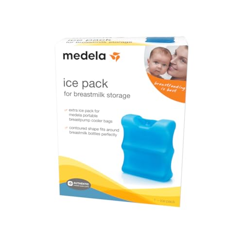 Image of Medela Ice Pack for Breast Milk Storage, Contoured Shape Designed to Fit Breastmilk Bottles, for On The Go or Traveling Moms