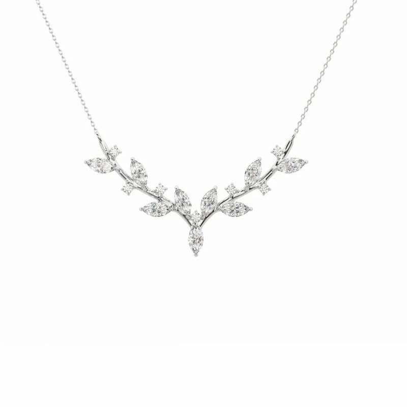 Image of Zarkan 925 Hallmark,Certified and Authentic Silver Leaf of Serenity Pendant |Rhodium Plated | With certificate of Authenticity | Beautiful gift for Women and Girls