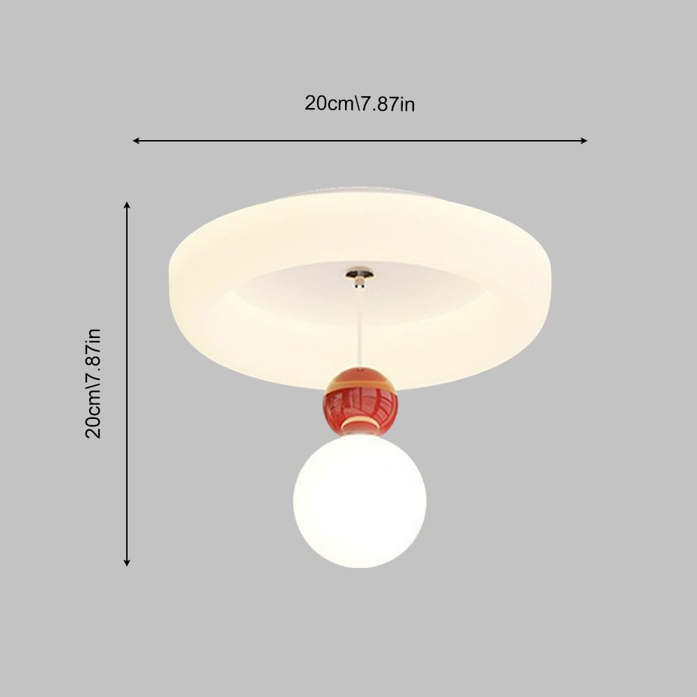 Kwadratowa Sufitowa Led Z 3 Trybami Kolorów, 20 W, Sufitowa Do Wnętrz, Nowoczesna Okrągła Sufitowa, Biała Akrylowa Sufitowa Do Korytarza, Ganku/Okrągły
