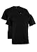 Produktbild hajo T-Shirt V-Ausschnitt Doppelpack Baumwolle schwarz Größe L