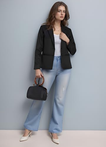 Image of ROCKSY Smart Casual & Formal Blazer for Women, Regular Fit Stylish Blazer for Women