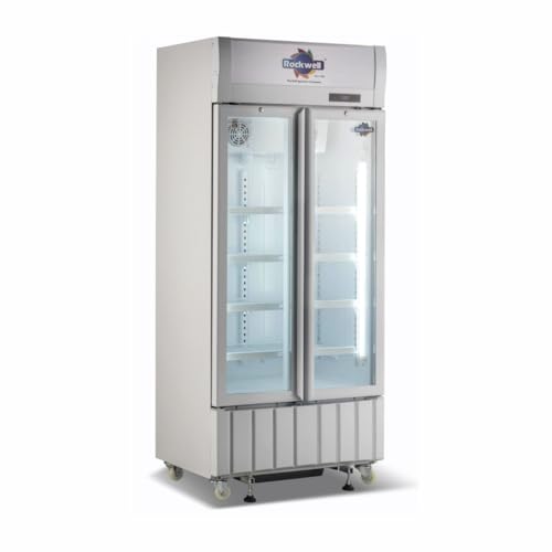 Image of ROCKWELL RVC600A Visi Cooler with Adjustable Shelves, Energy-Efficient, Ideal for Commercial Use, White, 4 Year Warranty