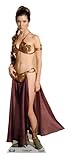 Maße: 175 cm hoch Star Cutouts Pappaufsteller von Leia Gold Bikini Palace Slave Girl