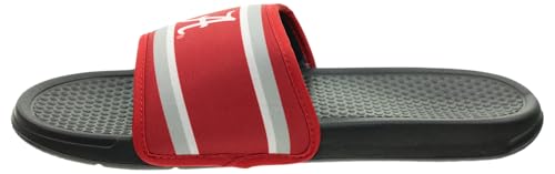 Image of FOCO NCAA Printed Team Logo and Color Stripes Comfortable Slide Sandals