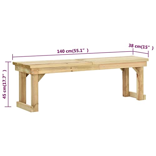 Banco de jardín de madera anti humedad para renovar tu terraza exterior 3