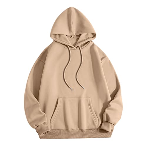 Sweat à capuche confortable pour femme le haut solide idéal contre le froid