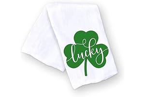 Handmade St Patricks Day Kitchen Towels: Luck of the Irish