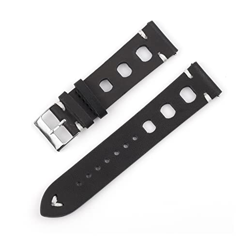 Bracelet de montre en cuir vintage fait main élégance rétro marron