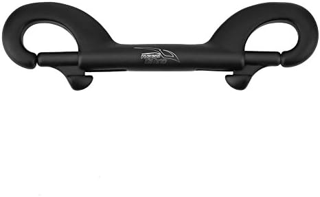 Diving Hook, Stainless Steel Double End Snap Hook Diving Clip for Underwater Diving90mm-Black
