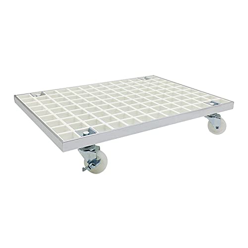 GRFIT CPU Stand Mobile PC Case Floor Stand CPU Hollow Grid Stand Cart Heavy Duty CPU Host Chassis Tower Holder con ruedas giratorias, soporte para torre PC (Color: Dorado, Tamaño: M)