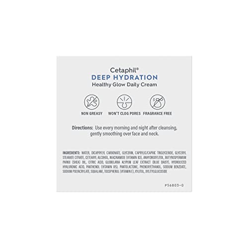 Cetaphil 302990117141 Deep Hydration Healthy Glow Daily Face Cream, 1.7 Oz, 48 Hour Dry Skin Face Moisturizer thumb #1