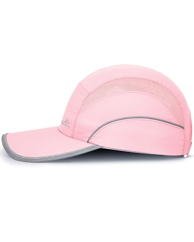 Image of GXCROR Quick-Dry Running Hat for Men & Women - UPF 50+ Breathable Mesh, Reflective Sports Cap for Outdoor, Hiking